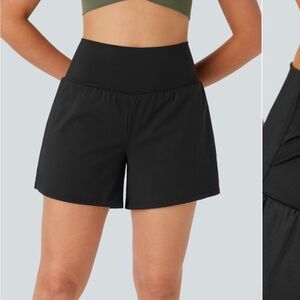 High-Waisted Black Women's Shorts